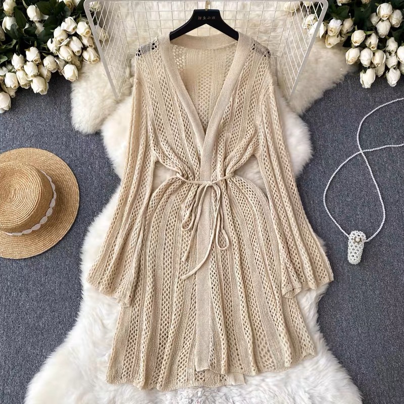 Always party crochet wrap dress KD118 images